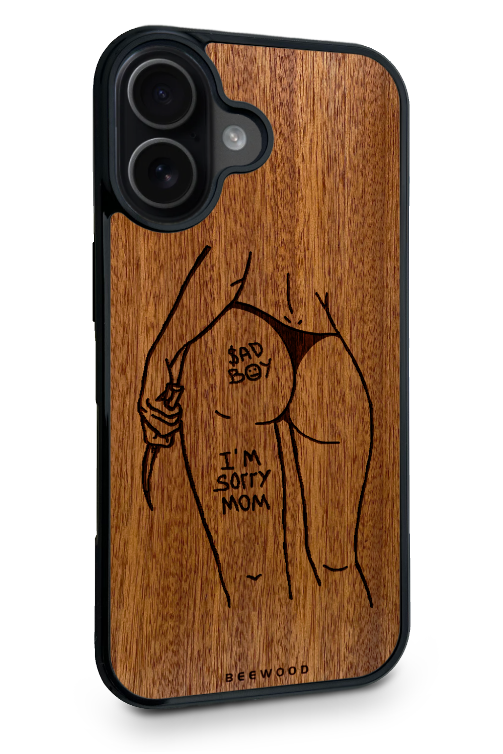 Holzhülle iPhone - BeeWood BAD GIRL