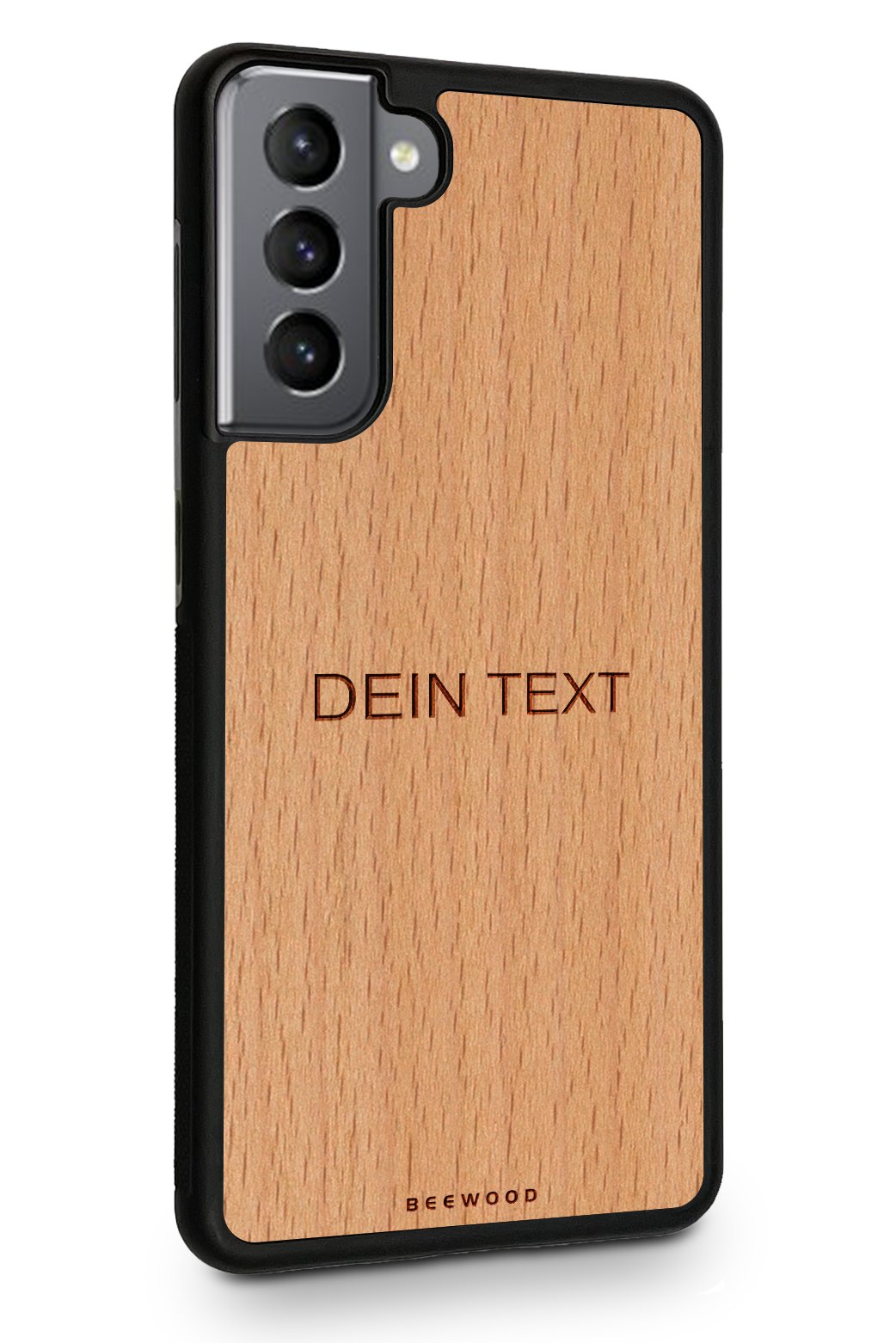 Holzhülle Samsung - BeeWood UNO - MIT DEINEM TEXT