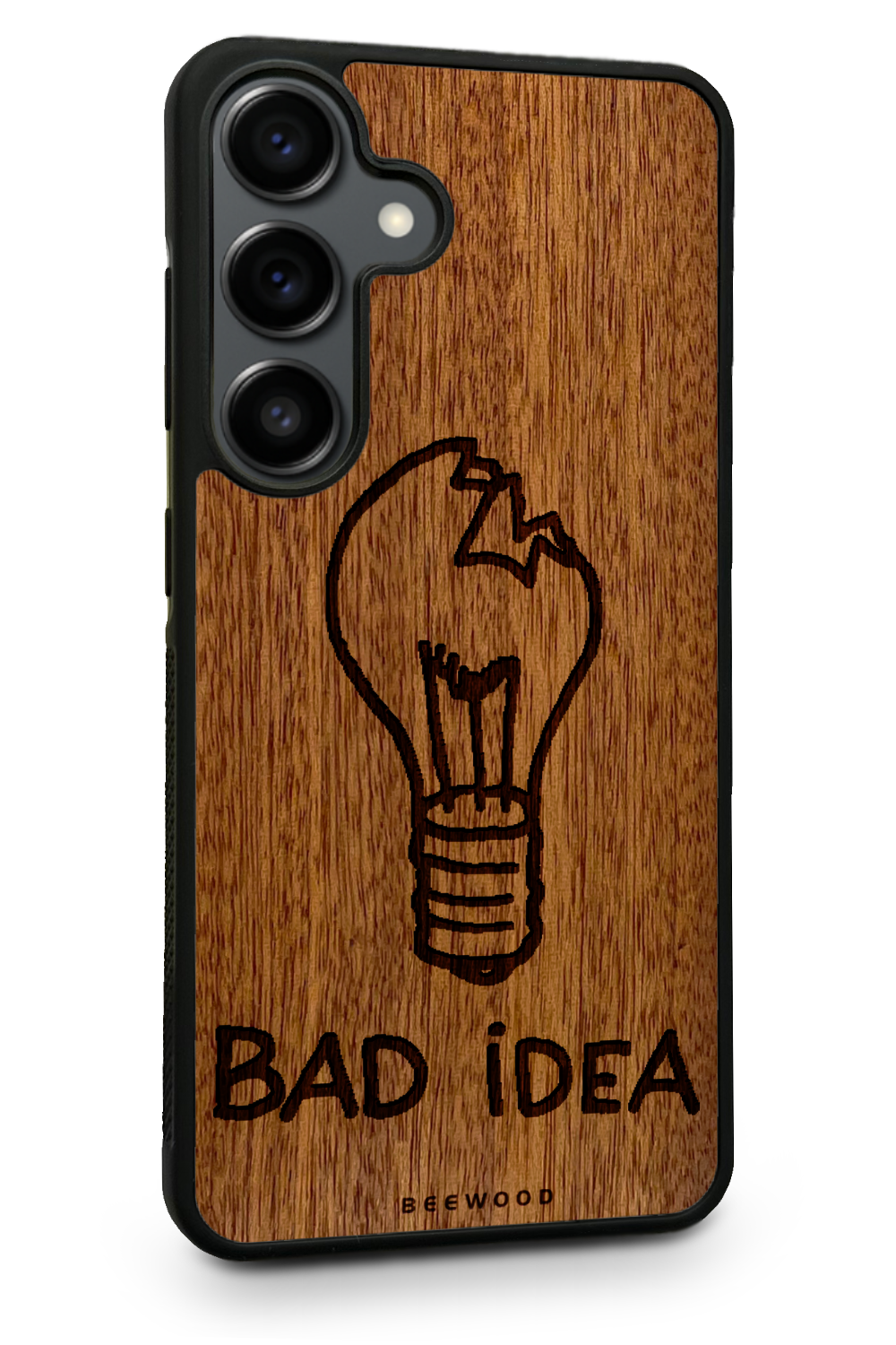 Holzhülle Samsung - BeeWood BAD IDEA