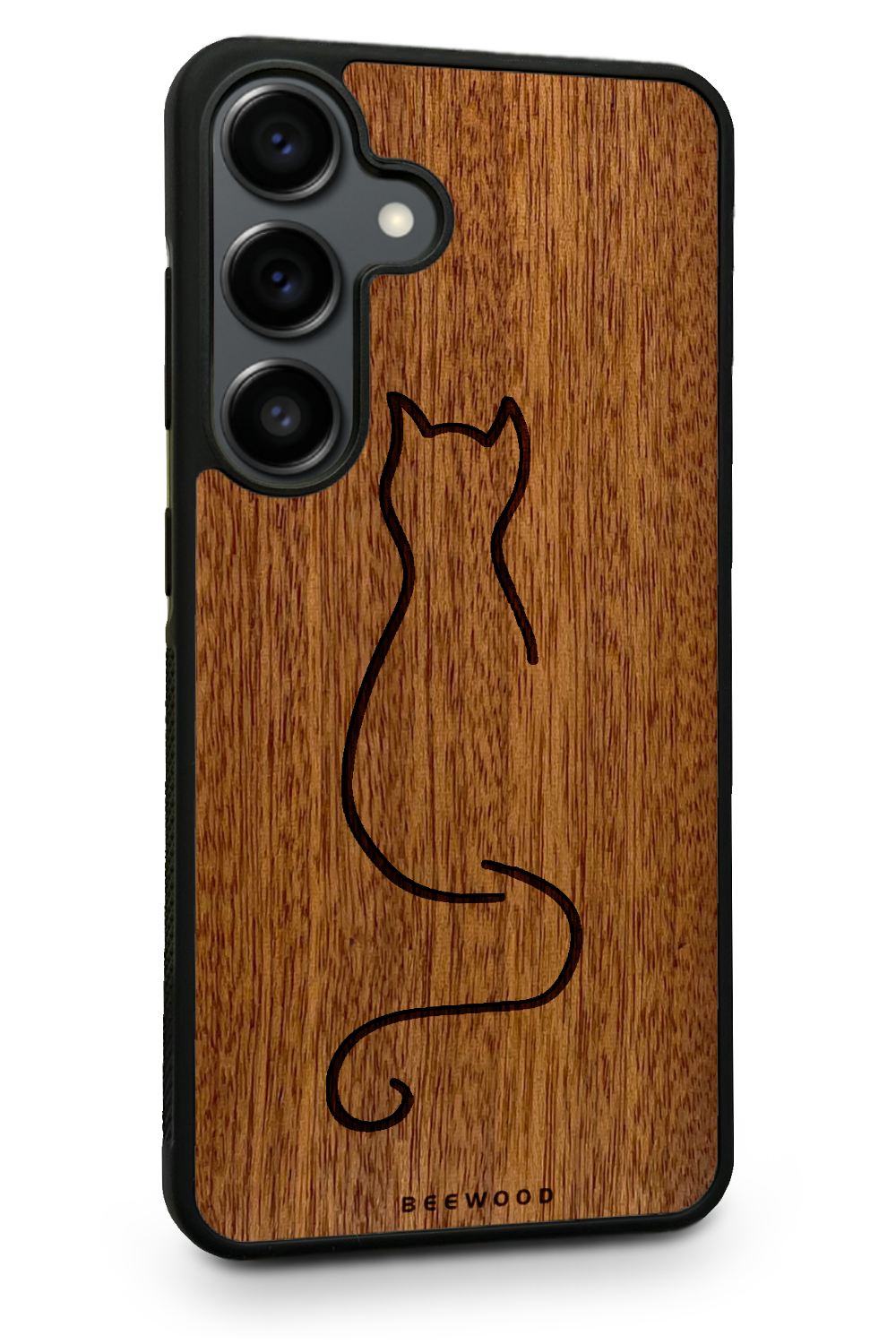 Holzhülle Samsung - BeeWood KATZE