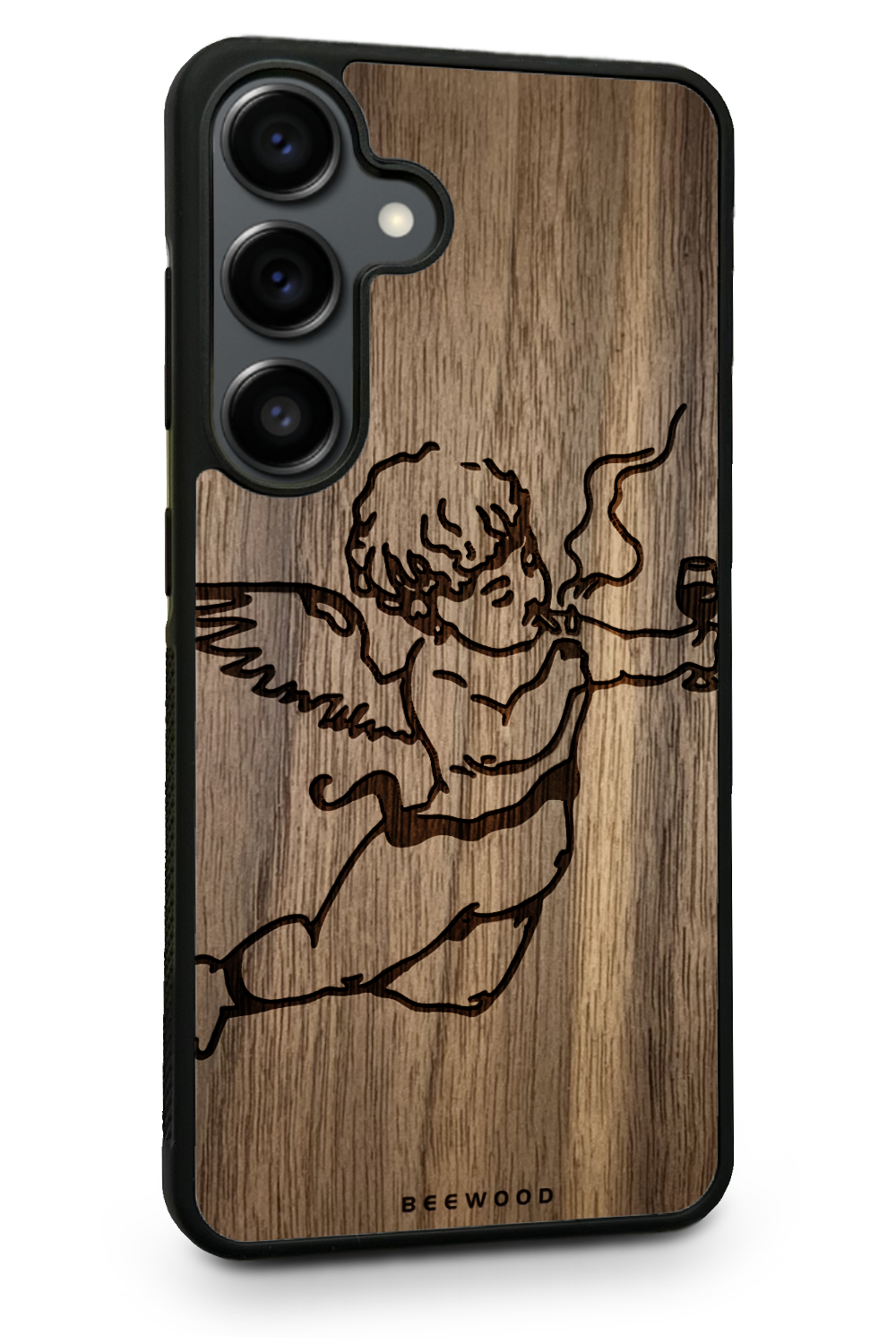 Holzhülle Samsung - BeeWood DRUNK ANGEL