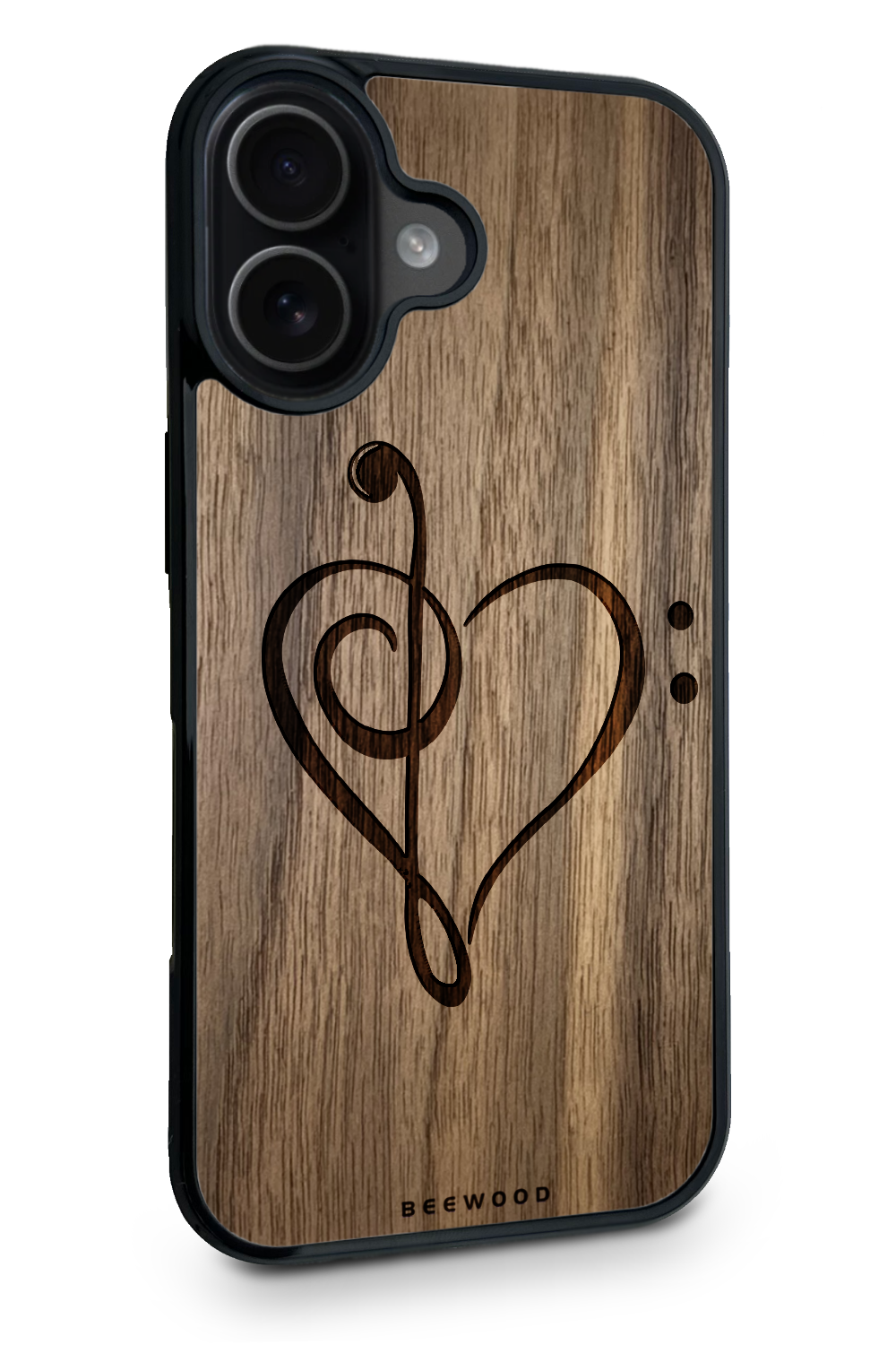 Holzhülle iPhone - BeeWood NOTENSCHLÜSSEL
