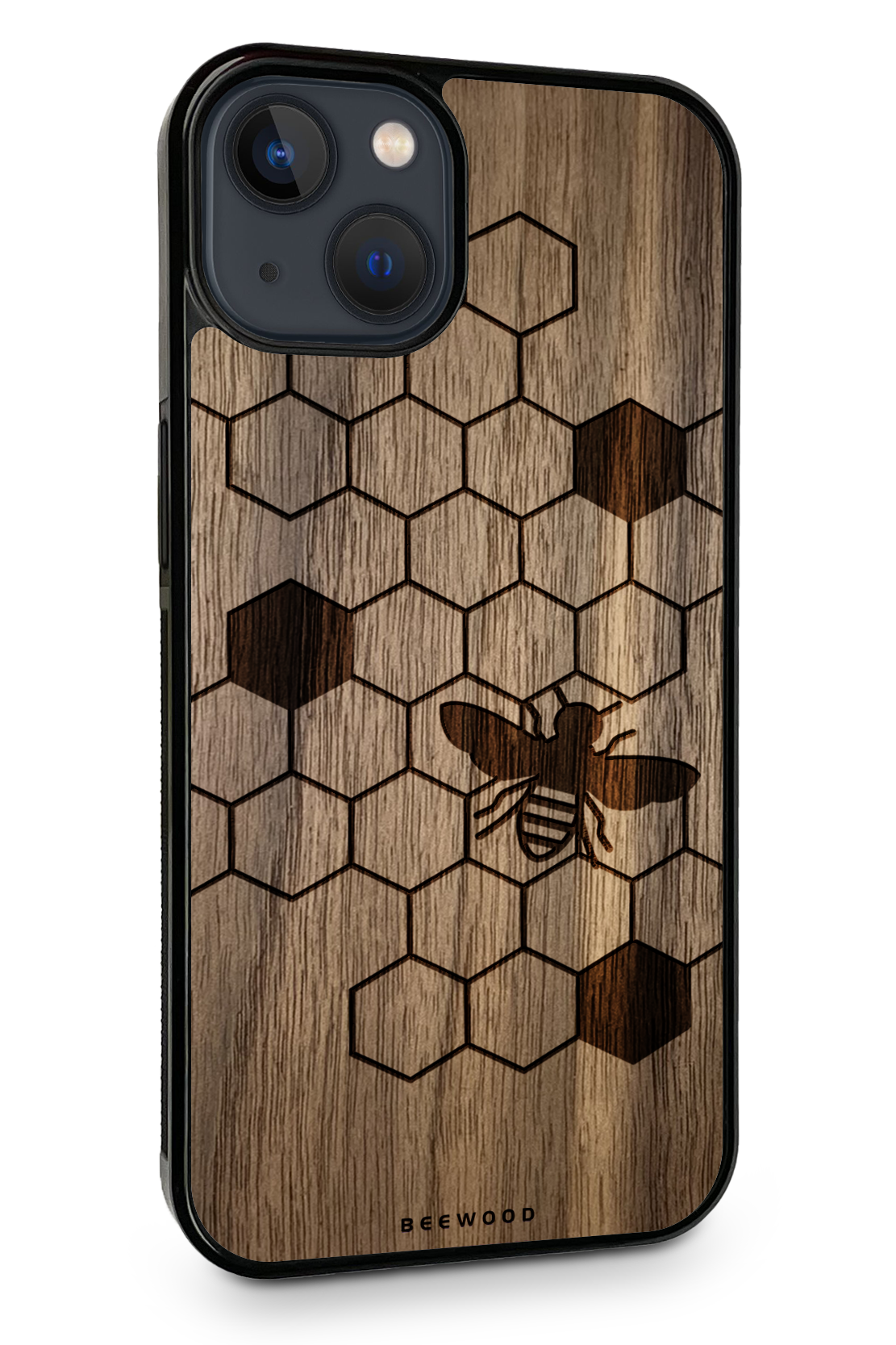 Holzhülle iPhone - BeeWood BIENENMOTIV