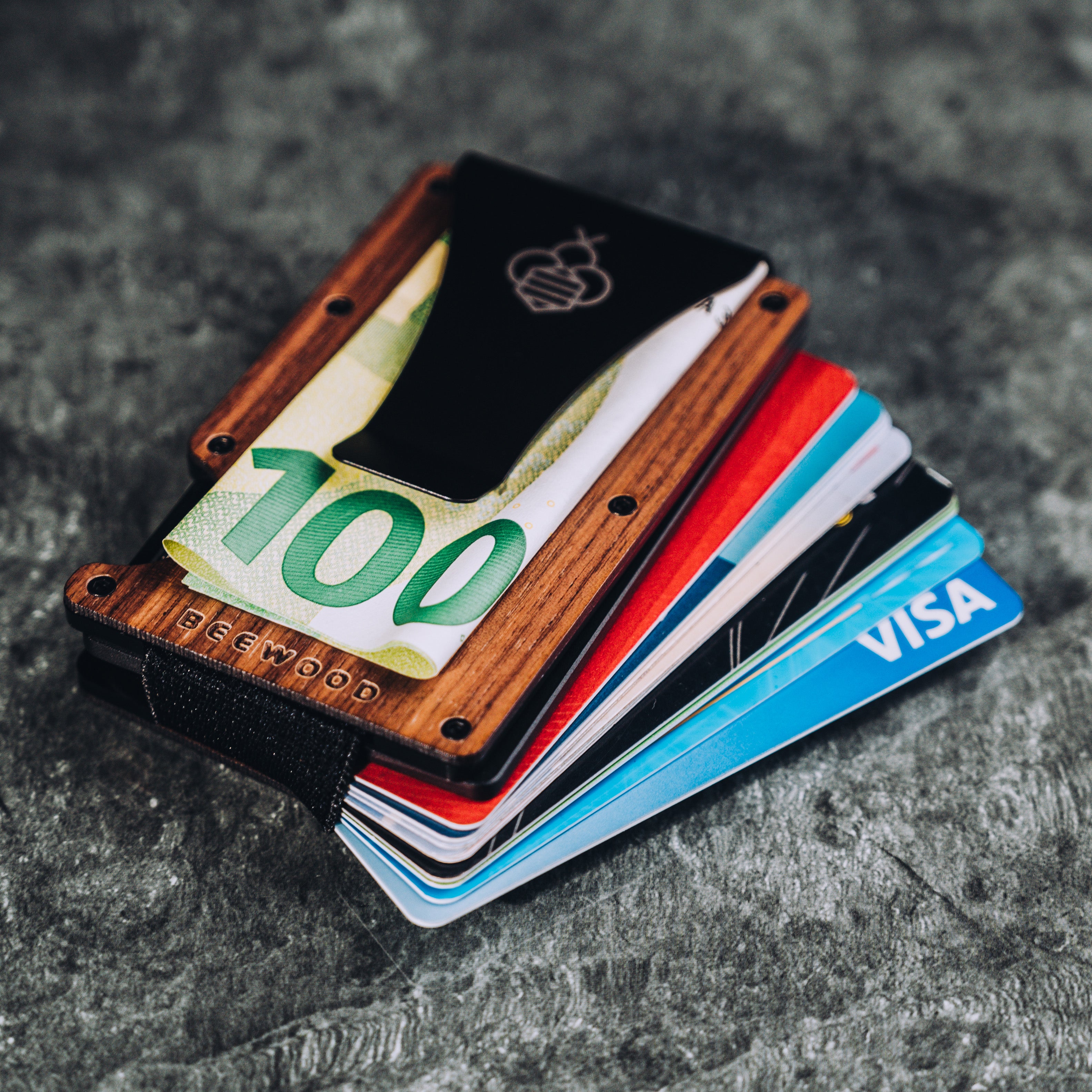 Holzportemonnaie BeeWood - WALNUSS