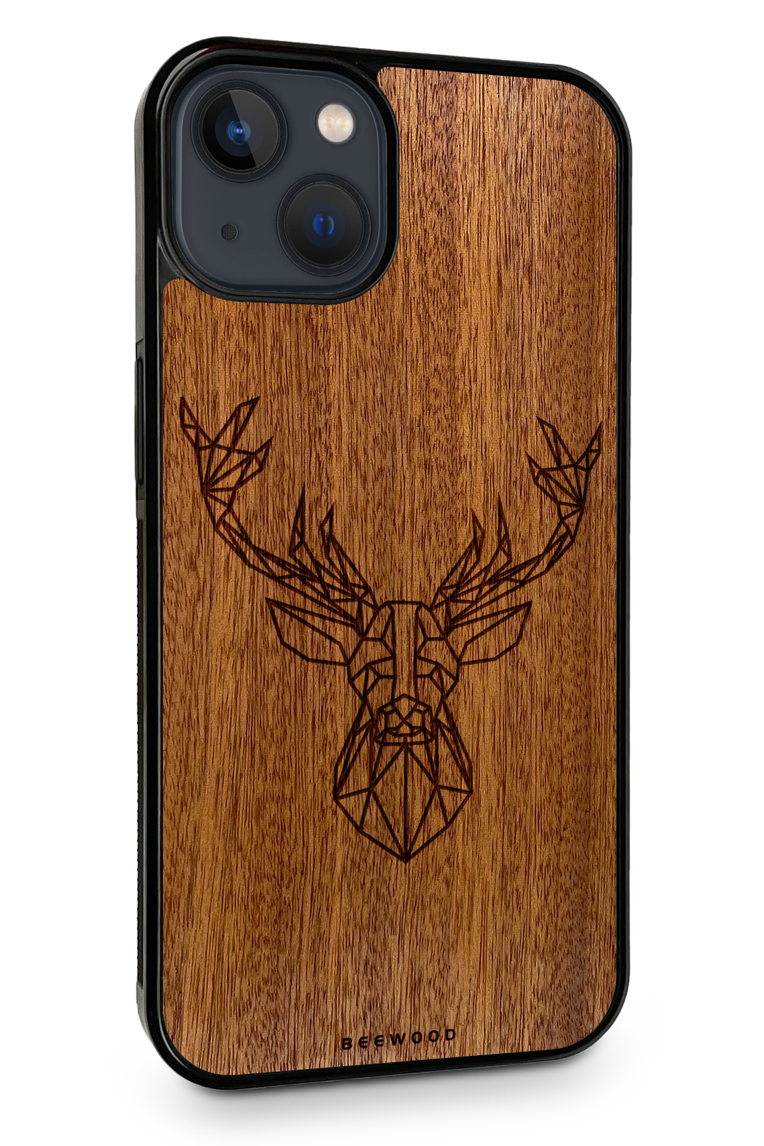 Holzhülle iPhone - BeeWood HIRSCH