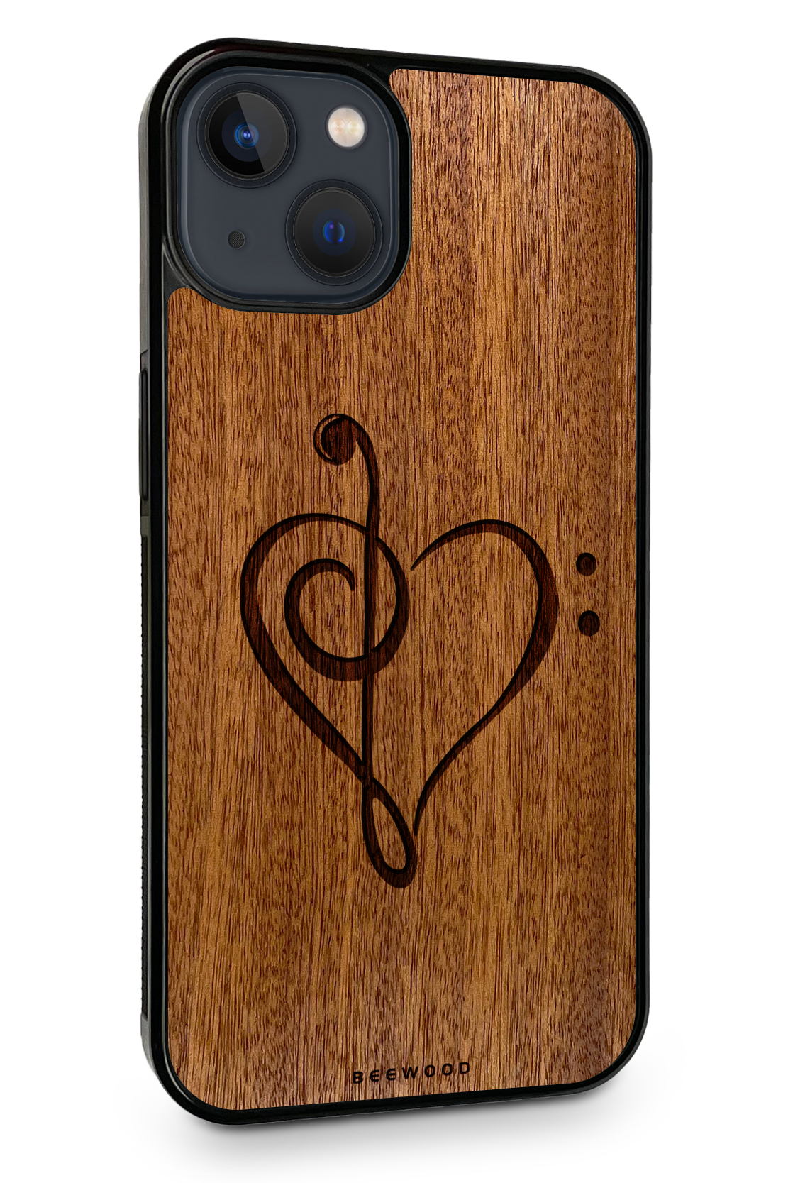 Holzhülle iPhone - BeeWood NOTENSCHLÜSSEL