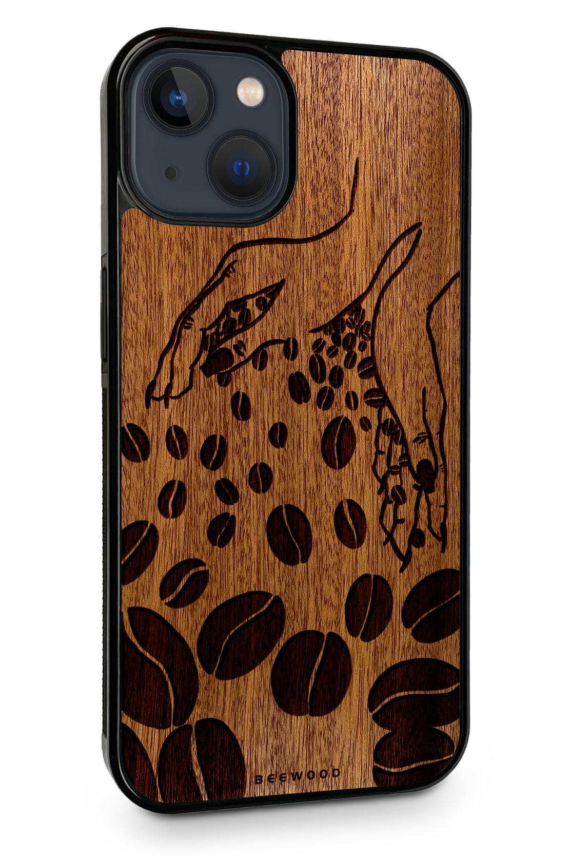 Holzhülle iPhone - BeeWood KAFFEEBOHNEN