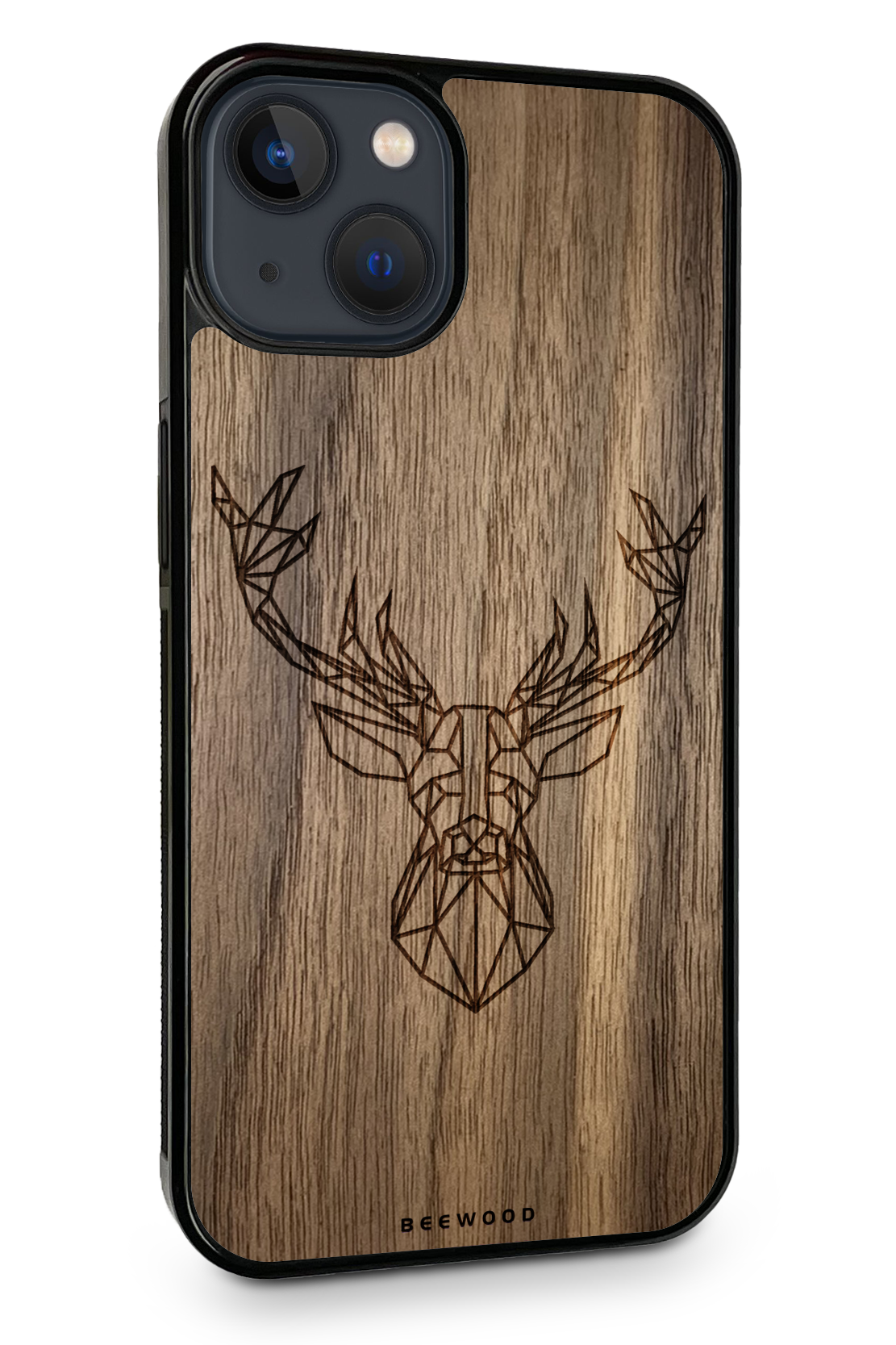 Holzhülle iPhone - BeeWood HIRSCH