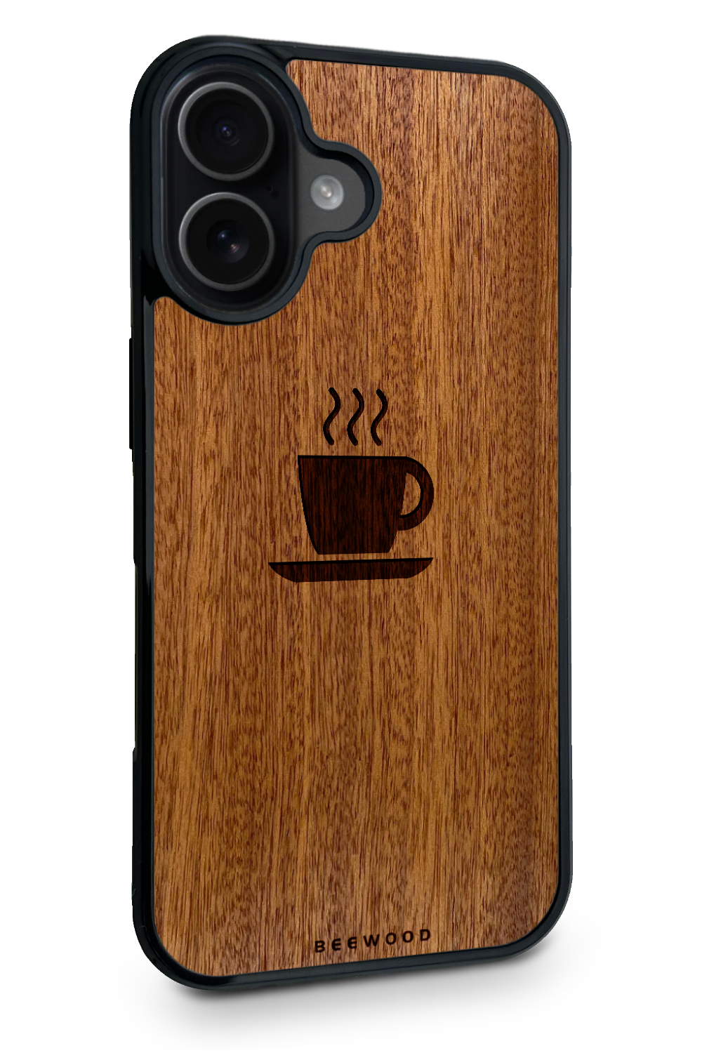 Holzhülle iPhone - BeeWood KAFFEE