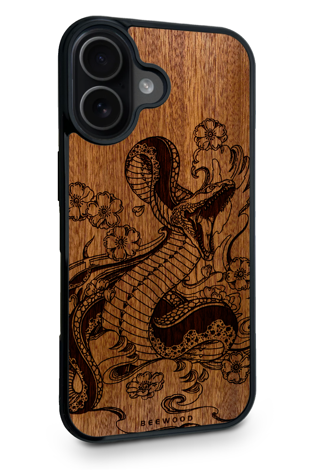 Holzhülle iPhone - BeeWood SNAKE