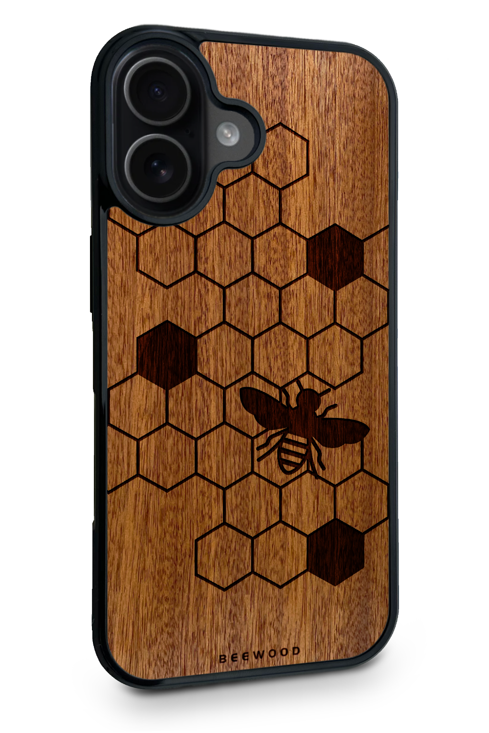Holzhülle iPhone - BeeWood BIENENMOTIV