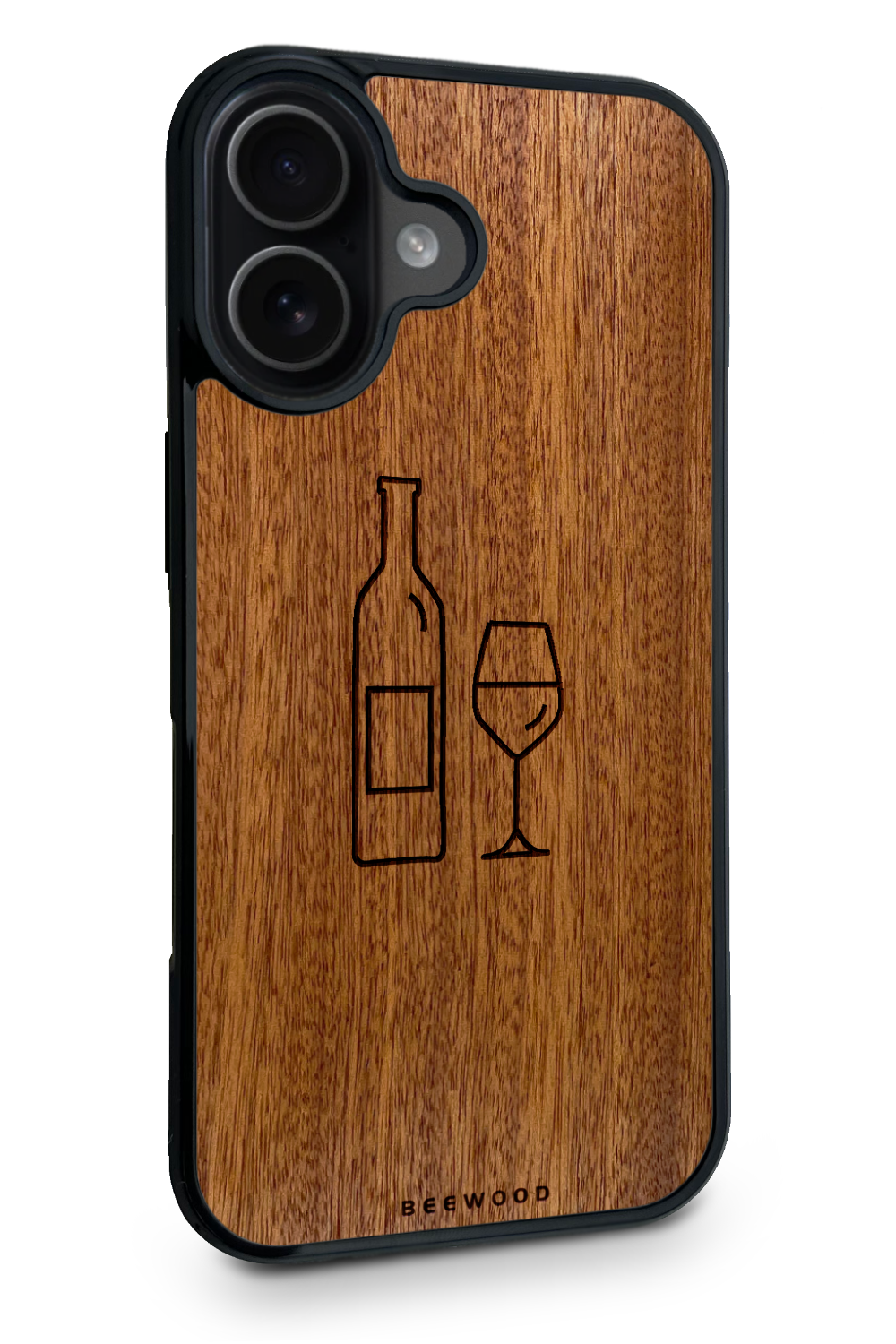 Holzhülle iPhone - BeeWood WEIN