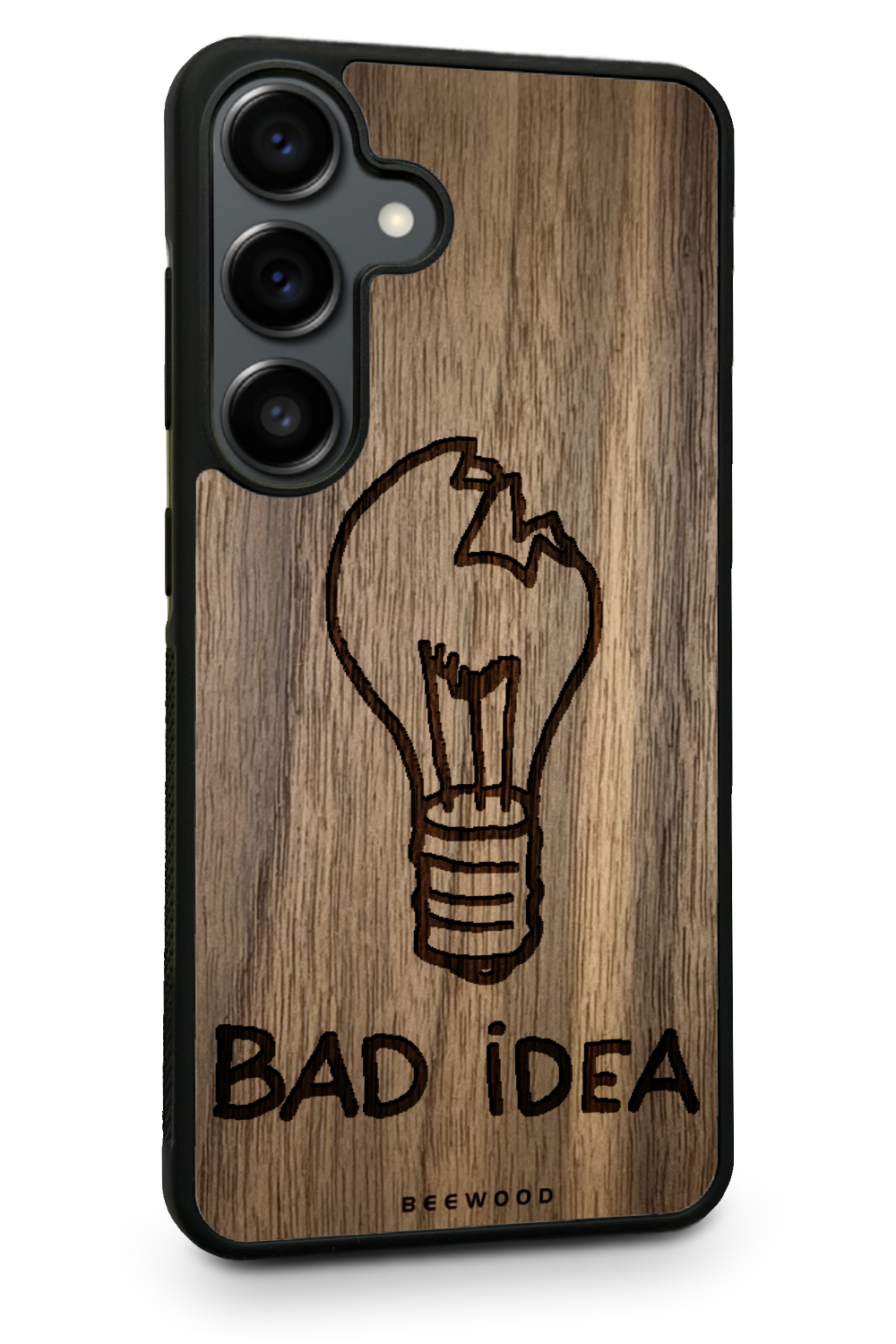 Holzhülle Samsung - BeeWood BAD IDEA