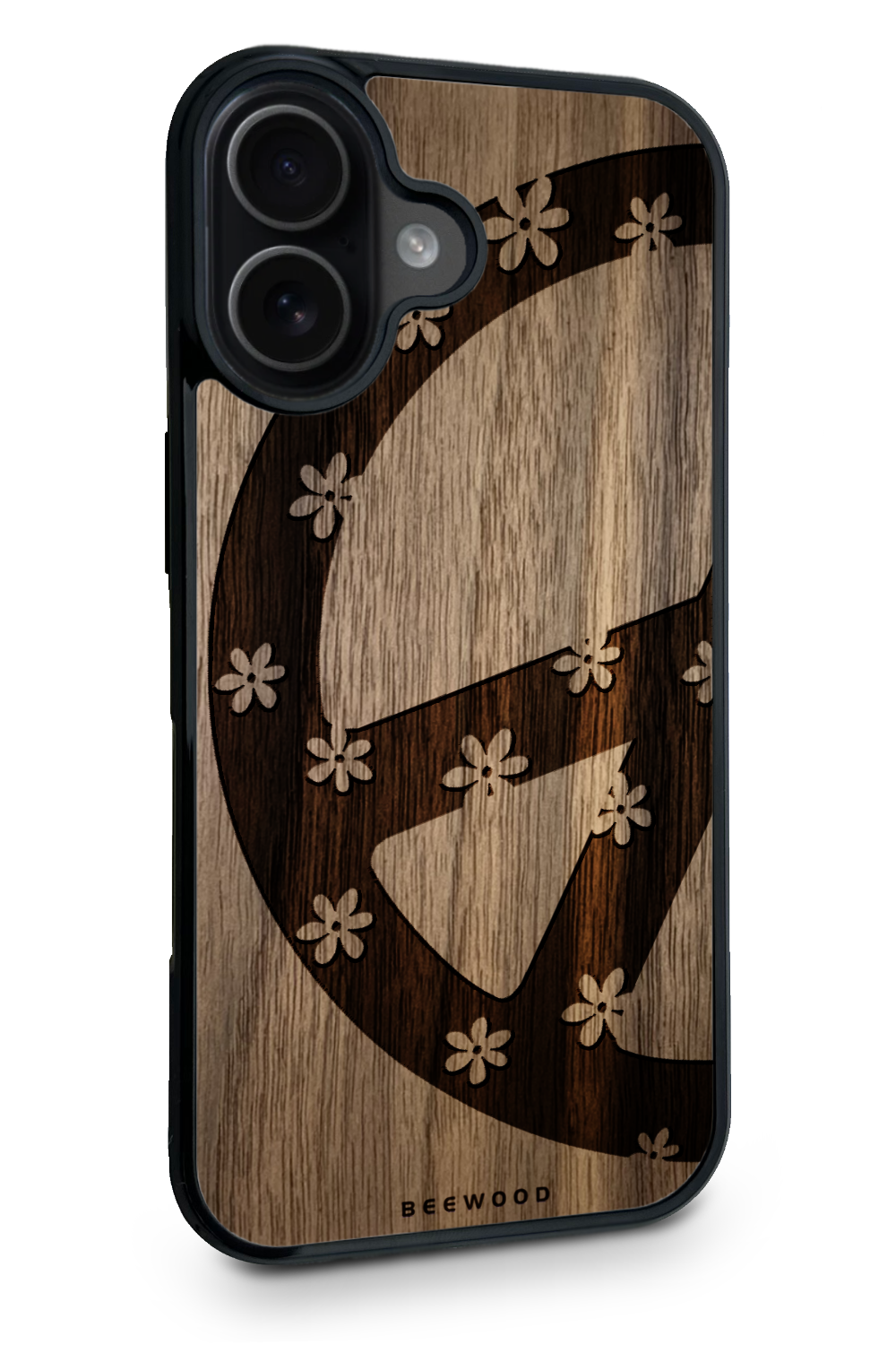 Holzhülle iPhone - BeeWood PEACE