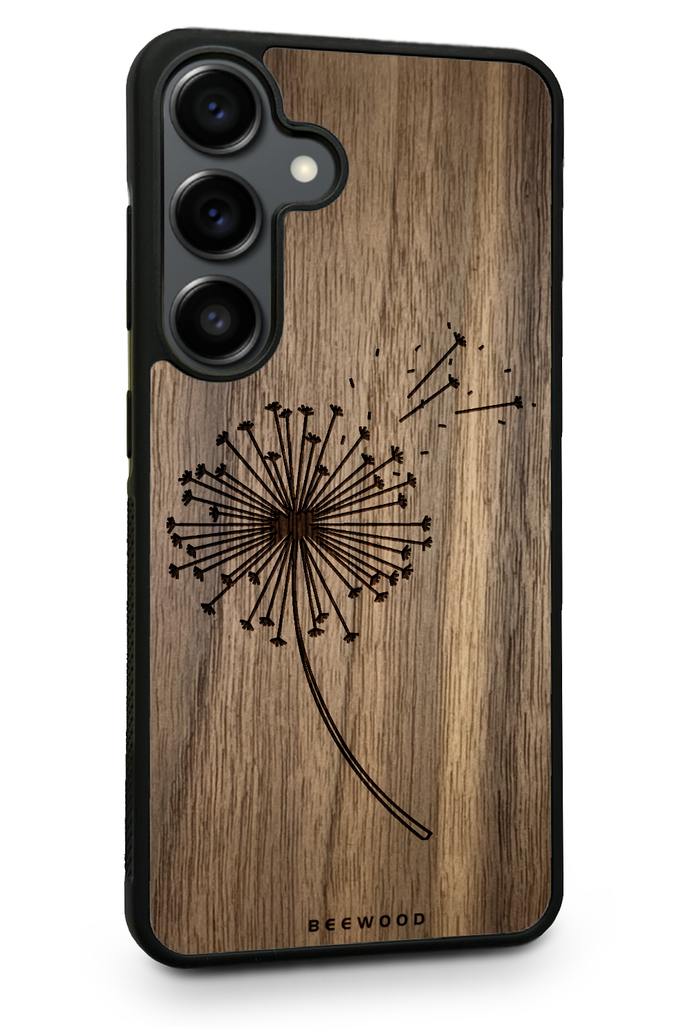 Holzhülle Samsung - BeeWood PUSTEBLUME