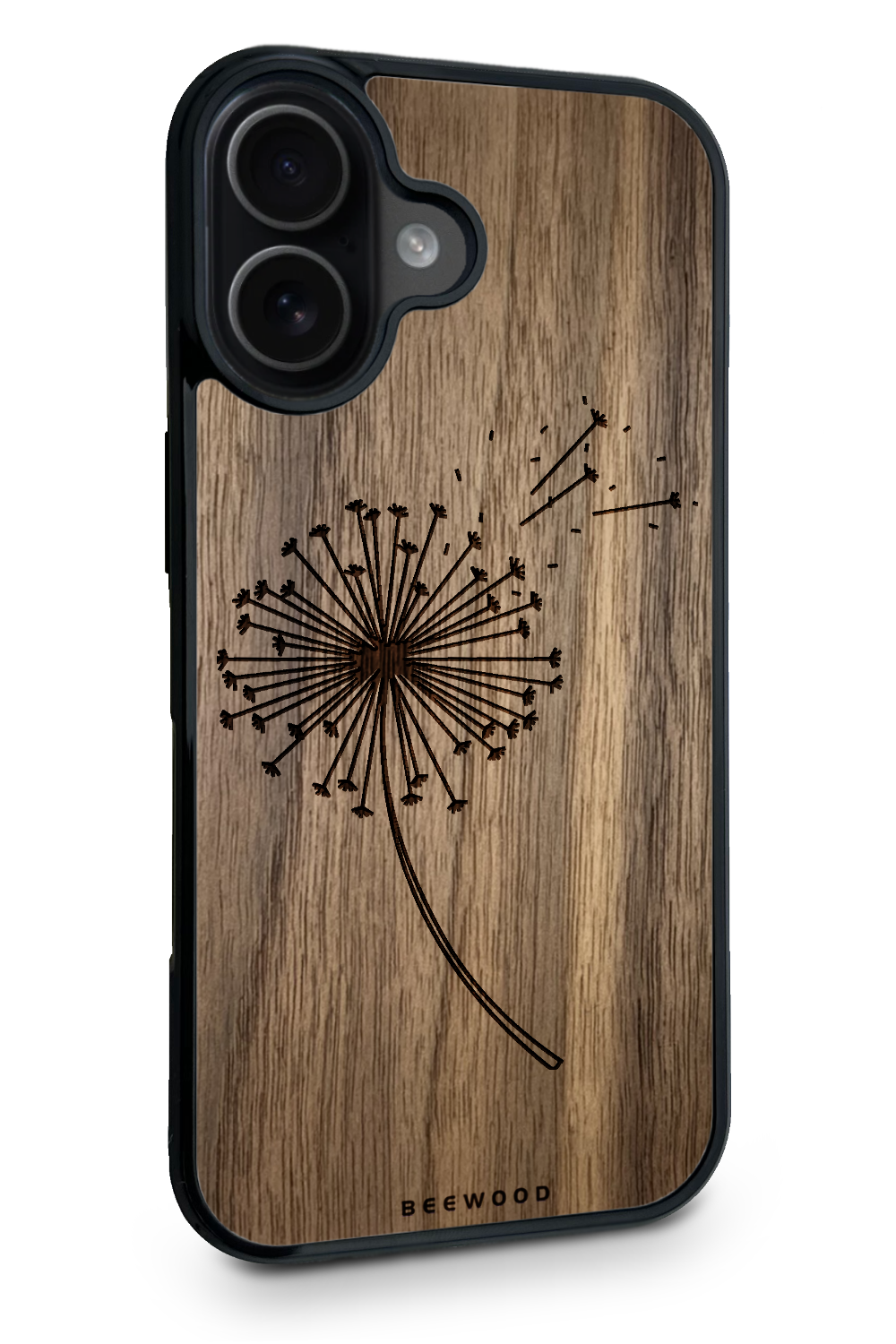 Holzhülle iPhone - BeeWood PUSTEBLUME