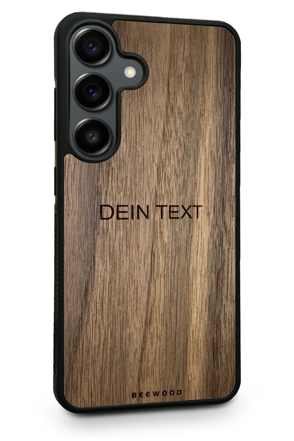 Holzhülle Samsung - BeeWood UNO - MIT DEINEM TEXT